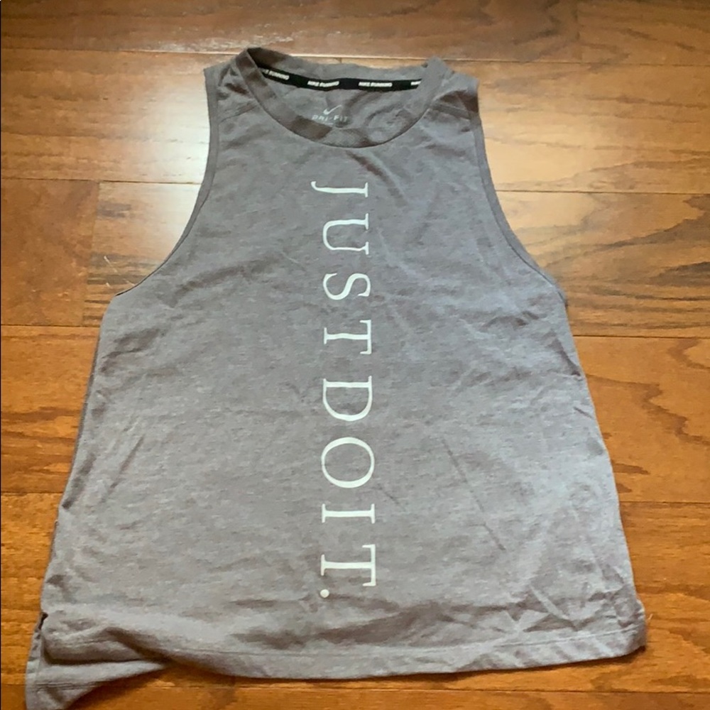 Nike Miler grey running tank top